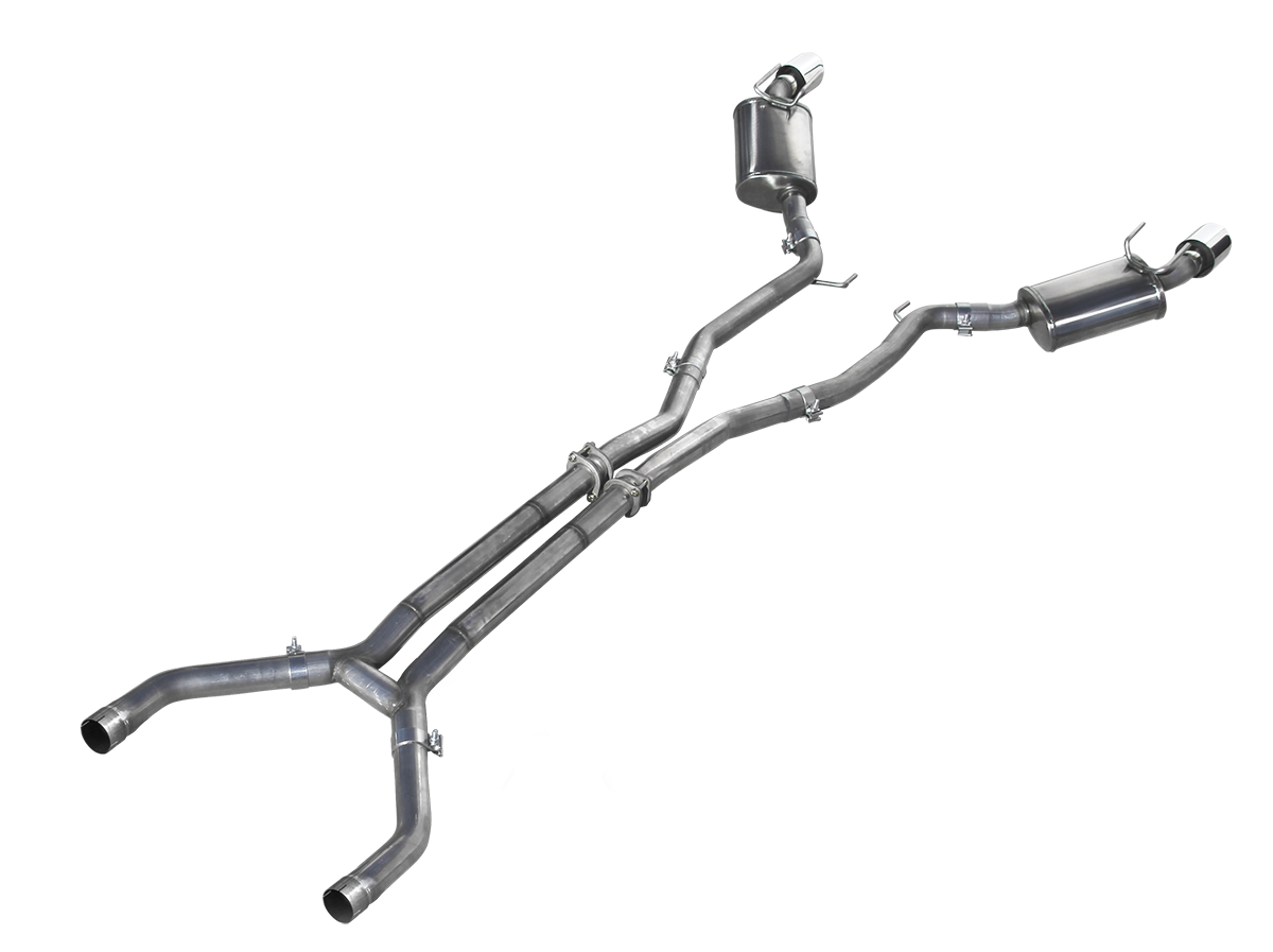 Camaro V6 2010-UP Full Catback w/ Stainless Steel Tips (DIRECT FIT TO STOCK CATS) official supplier product photo