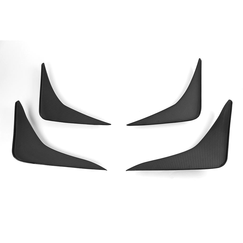 Nissan GTR R35 Front Bumper Carbon Fiber Canards 2012-2016 official supplier product photo