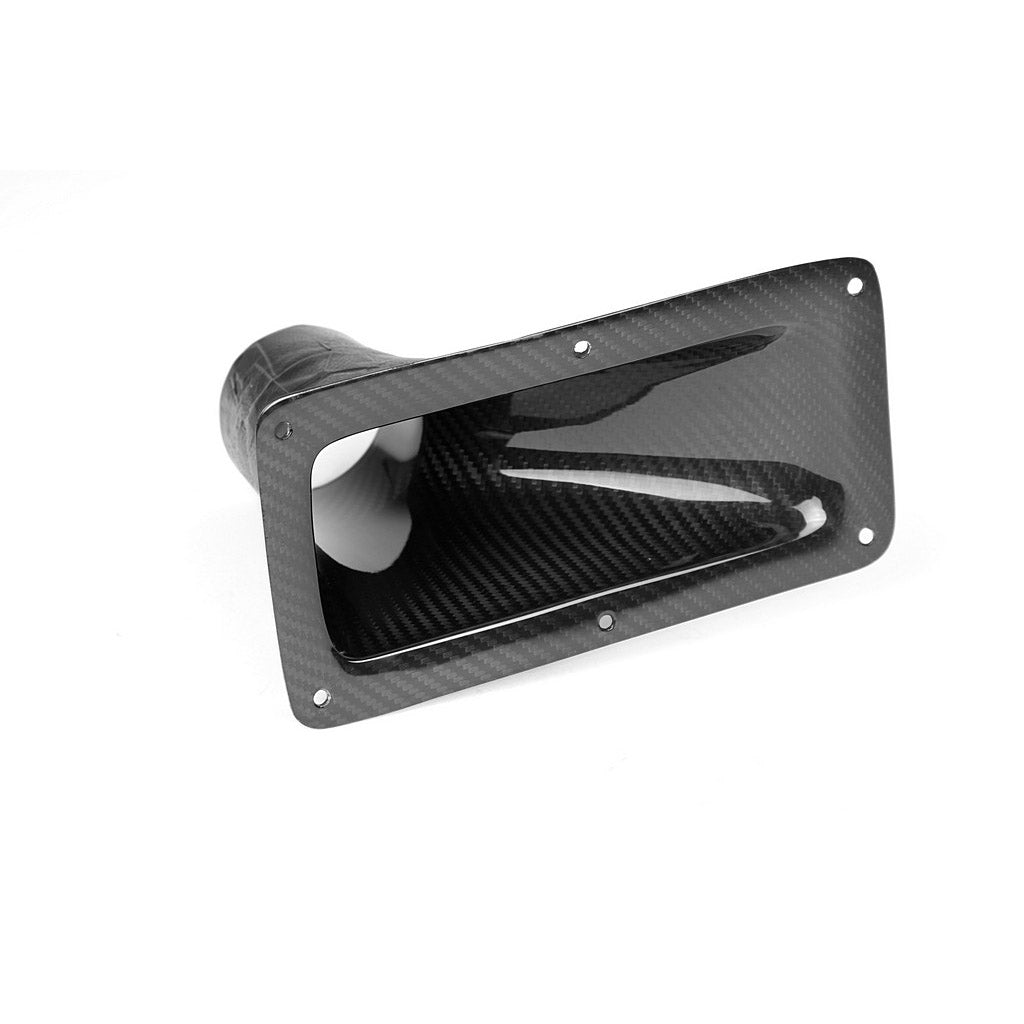 Universal Fitment 9.25" X 4.75" Carbon Fiber Air Inlet Duct w/ Flange official supplier product photo