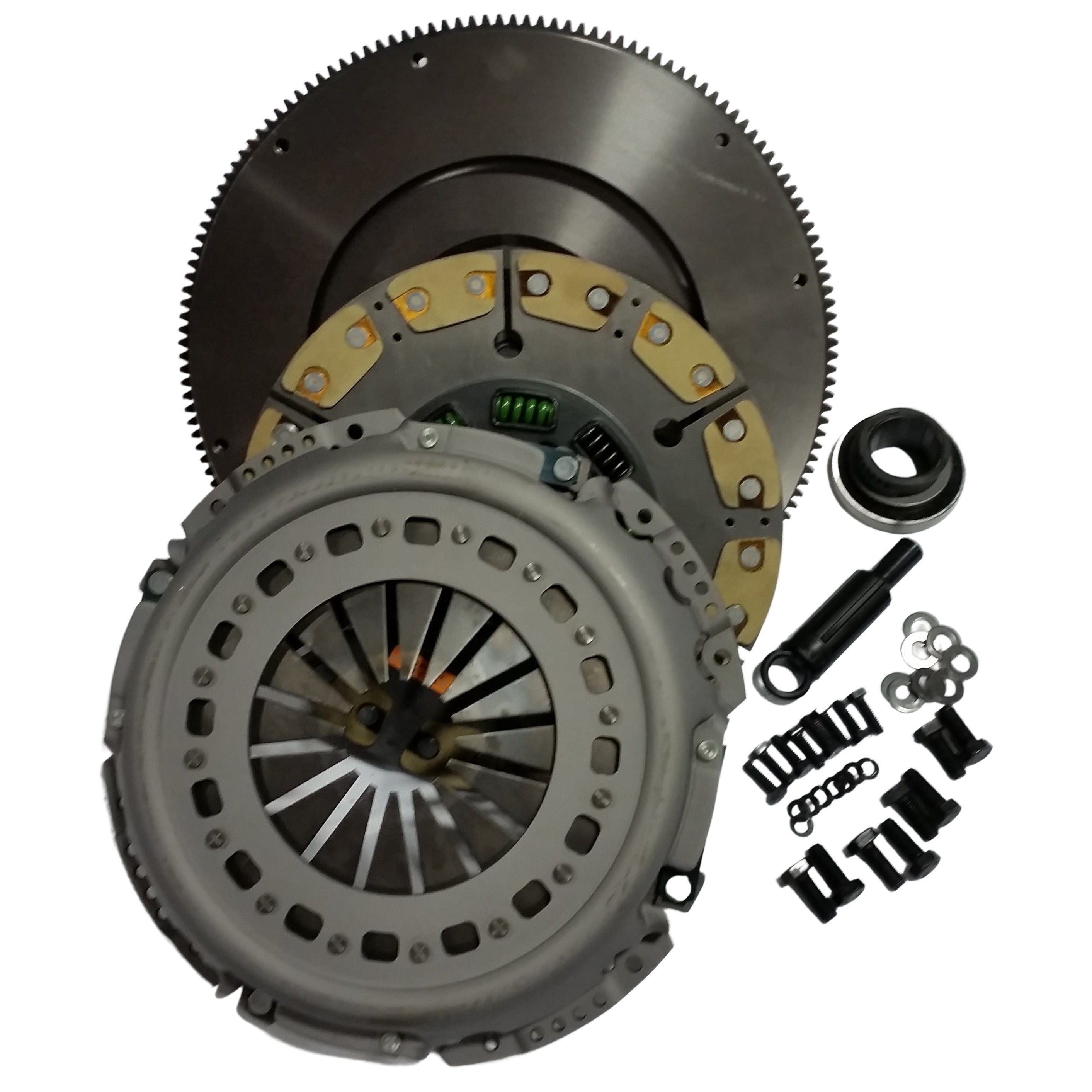 1994-1997 Powerstroke Ceramic/Kevlar Clutch Kit w/Flywheel - 500HP/1000ft-lb (NMU70263-06-SFC) official supplier product photo