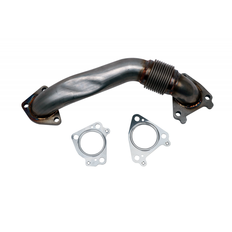 2001-2004 LB7 Duramax Passenger Side 2" Stainless Single Turbo Style Up-Pipe (WCF100654) official supplier product photo