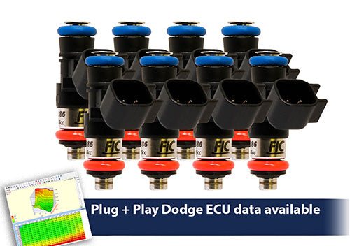 0660cc (72 lbs/hr at OE 58 PSI fuel pressure) FIC Fuel Injector Clinic Injector Set for Dodge Hemi Gen 1-4 Whipple Supercharger(High-Z) (is153-0660h-sp-sc) official supplier product photo