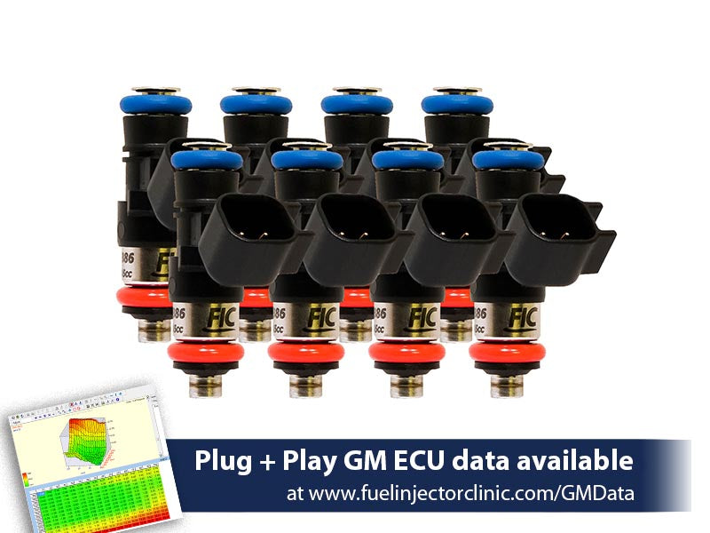 1000cc (100 lbs/hr at OE 58 PSI fuel pressure) FIC Fuel Injector Clinic Injector Set for LS3, LS7, L76, L92, and L99 engines (High-Z) (is303-1000h) official supplier product photo