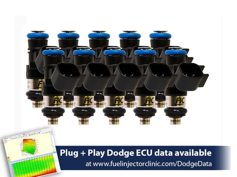 1000cc FIC Fuel Injector Clinic Injector Set for Dodge Viper ZB1 ('03-'06) (is157-1000h) official supplier product photo