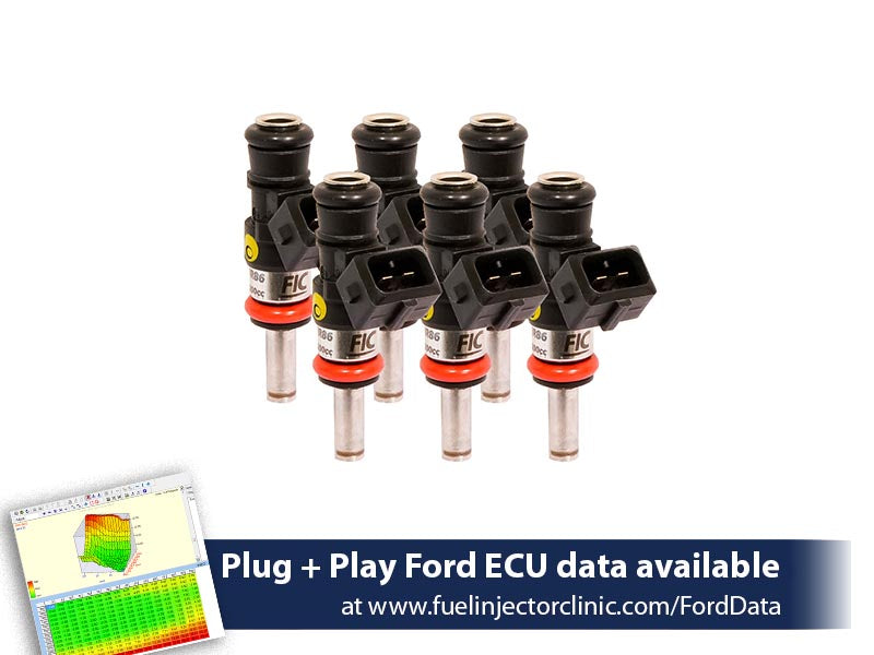 1200cc (110 lbs/hr at 43.5 PSI fuel pressure) FIC Fuel Injector Clinic Injector Set for Ford Raptor (2017-2019) Injector Sets (is409-1200h) official supplier product photo