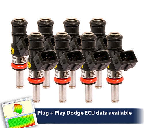 1200cc (130 lbs/hr at OE 58 PSI fuel pressure) FIC Fuel Injector Clinic Injector Set for Dodge Hemi Gen 1-4 Whipple Supercharger(High-Z) (is153-1200h-sc) official supplier product photo