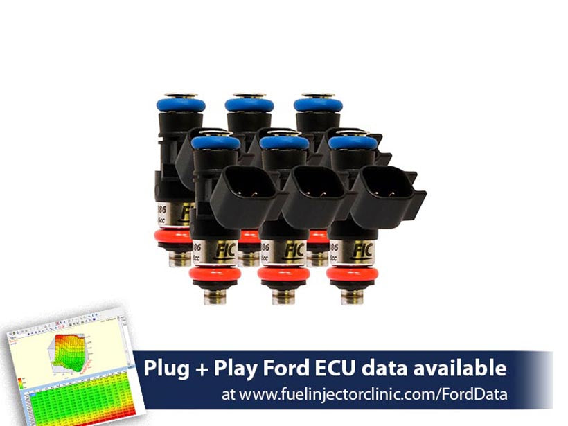 1200cc-D (110 lbs/hr at 43.5 PSI fuel pressure) FIC Fuel Injector Clinic Injector Set for Ford Raptor (2017-2019) Injector Sets (is409-1200h-d) official supplier product photo