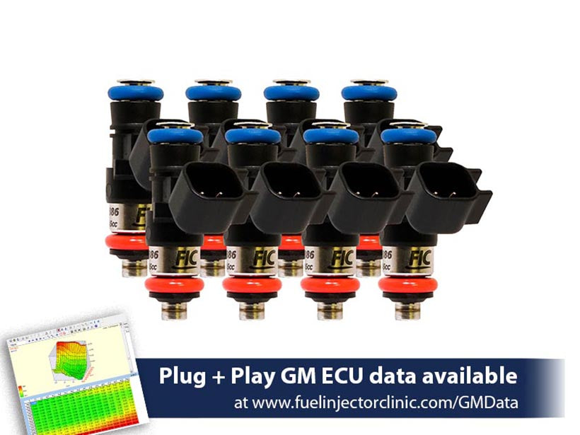 1200cc-D (130 lbs/hr at OE 58 PSI fuel pressure) FIC Fuel Injector Clinic Injector Set for LS3, LS7, LSA, L76, L92, and L99 engines (High-Z) (is303-1200h-d) official supplier product photo