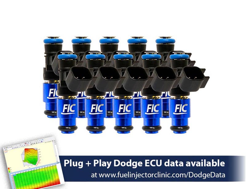 1200cc-D FIC Fuel Injector Clinic Injector Set for Dodge Viper ZB2 ('08-'10) VX1 ('13-'17) (is158-1200h-d) official supplier product photo
