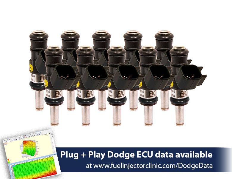 1440cc FIC Fuel Injector Clinic Injector Set for Dodge Viper ZB1 ('03-'06) (is157-1440h) official supplier product photo