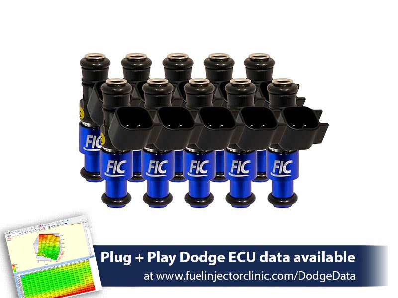 1440cc FIC Fuel Injector Clinic Injector Set for Dodge Viper ZB2 ('08-'10) VX1 ('13-'17) (is158-1440h) official supplier product photo