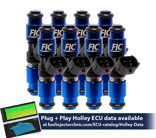 2150cc (240 lbs/hr at OE 58 PSI fuel pressure) FIC Fuel Injector Clinic Injector Set for Holley Hemi (High-Z) (ish02-2150h) official supplier product photo