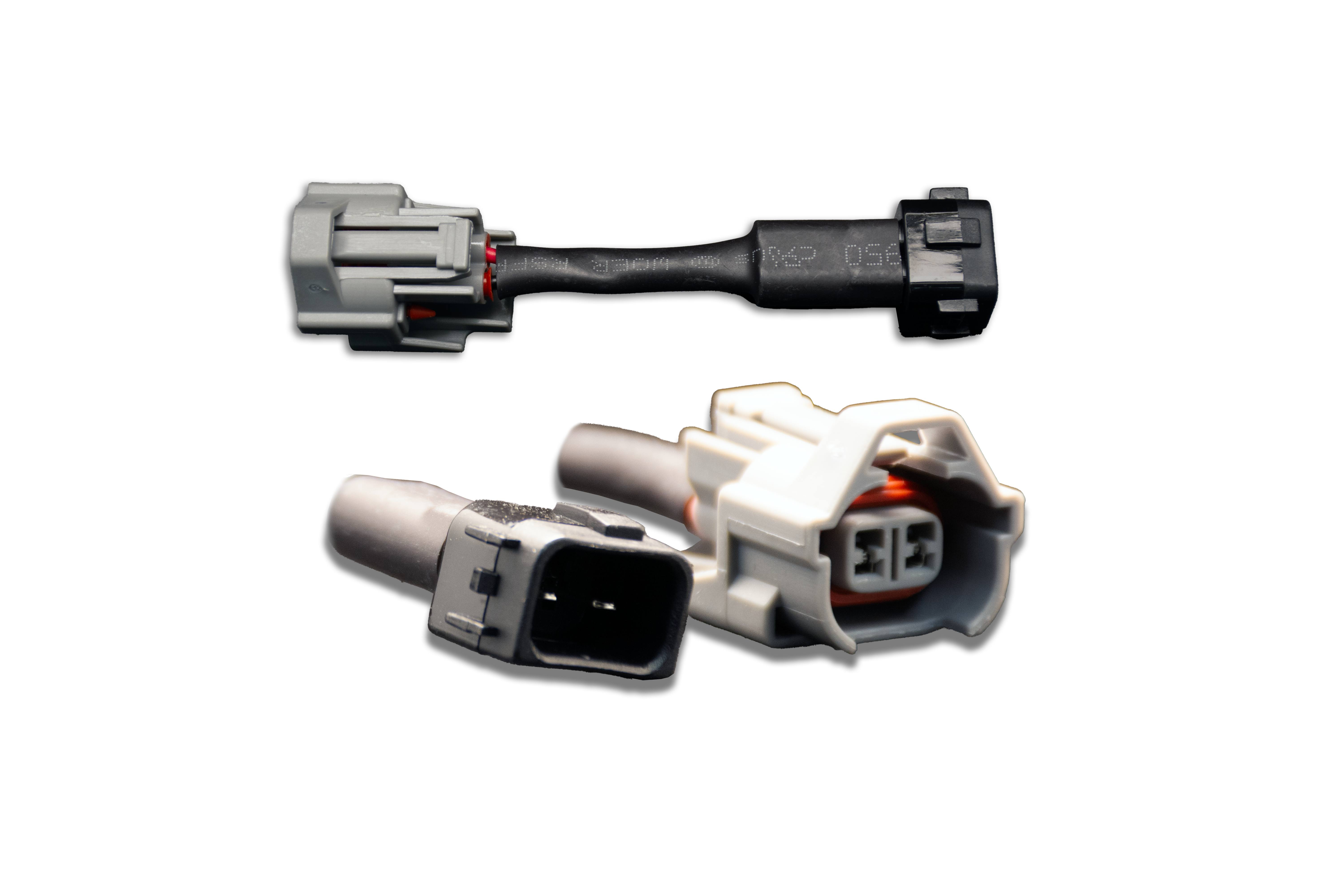 Set of 6 Denso (female) to Honda OBD2 (male) injector plug adaptors (padpdtoh6) official supplier product photo