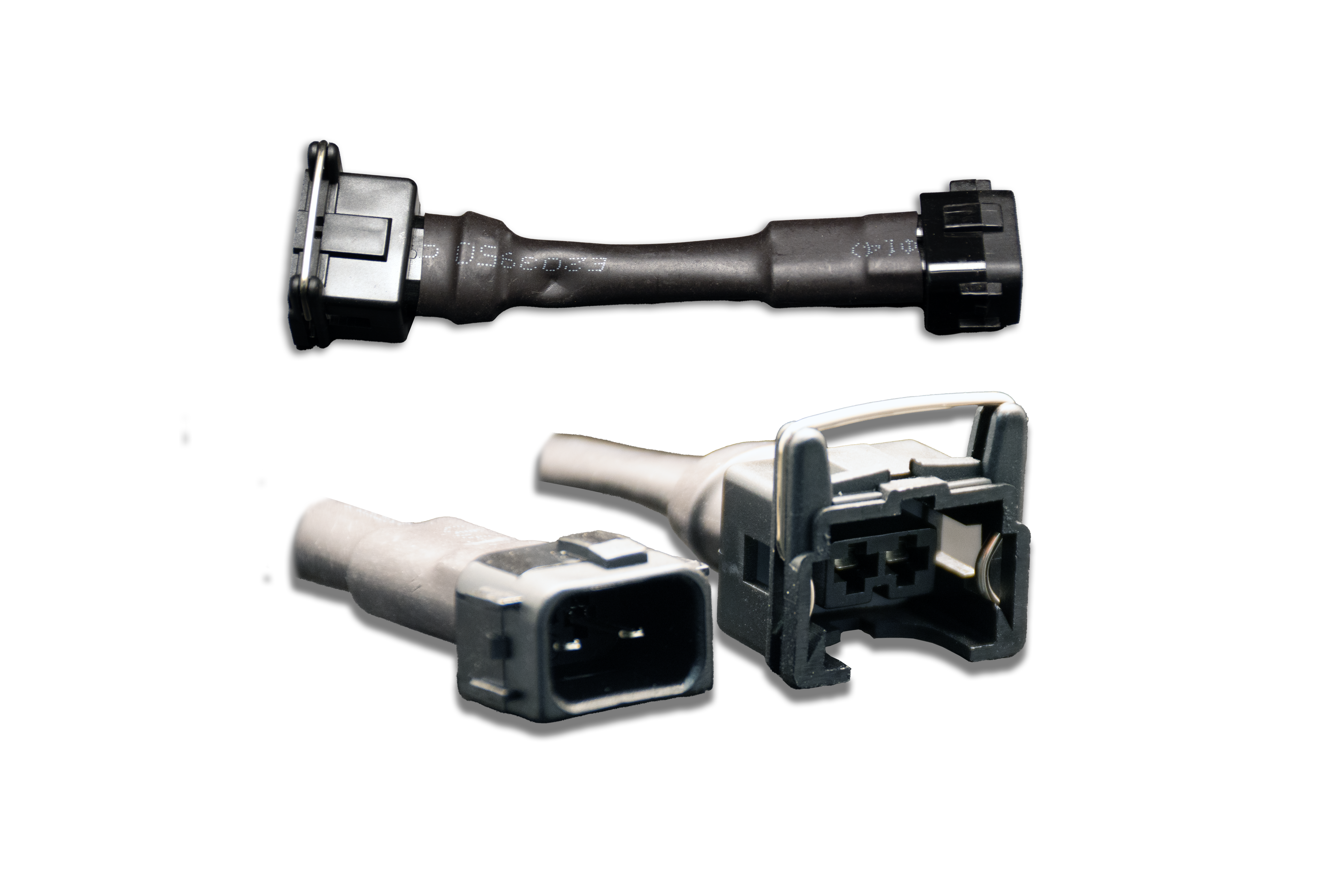 Set of 6 Jetronic/EV1 (female) to Honda OBD2 (male) injector plug adaptors (padpjtoh6) official supplier product photo