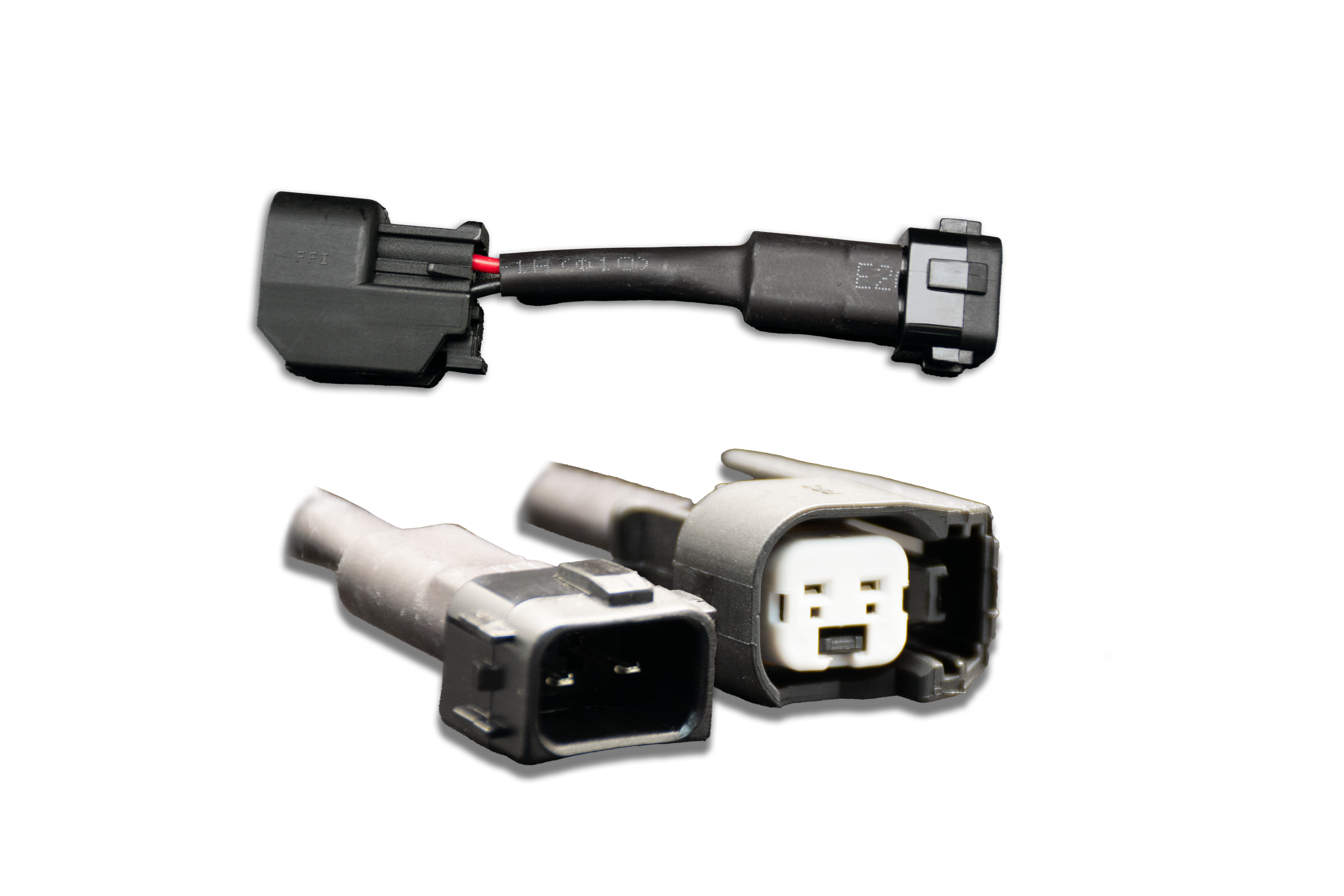 Set of 6 US Car/EV6 (female) to Honda OBD2 (male) injector plug adaptors (padputoh6) official supplier product photo