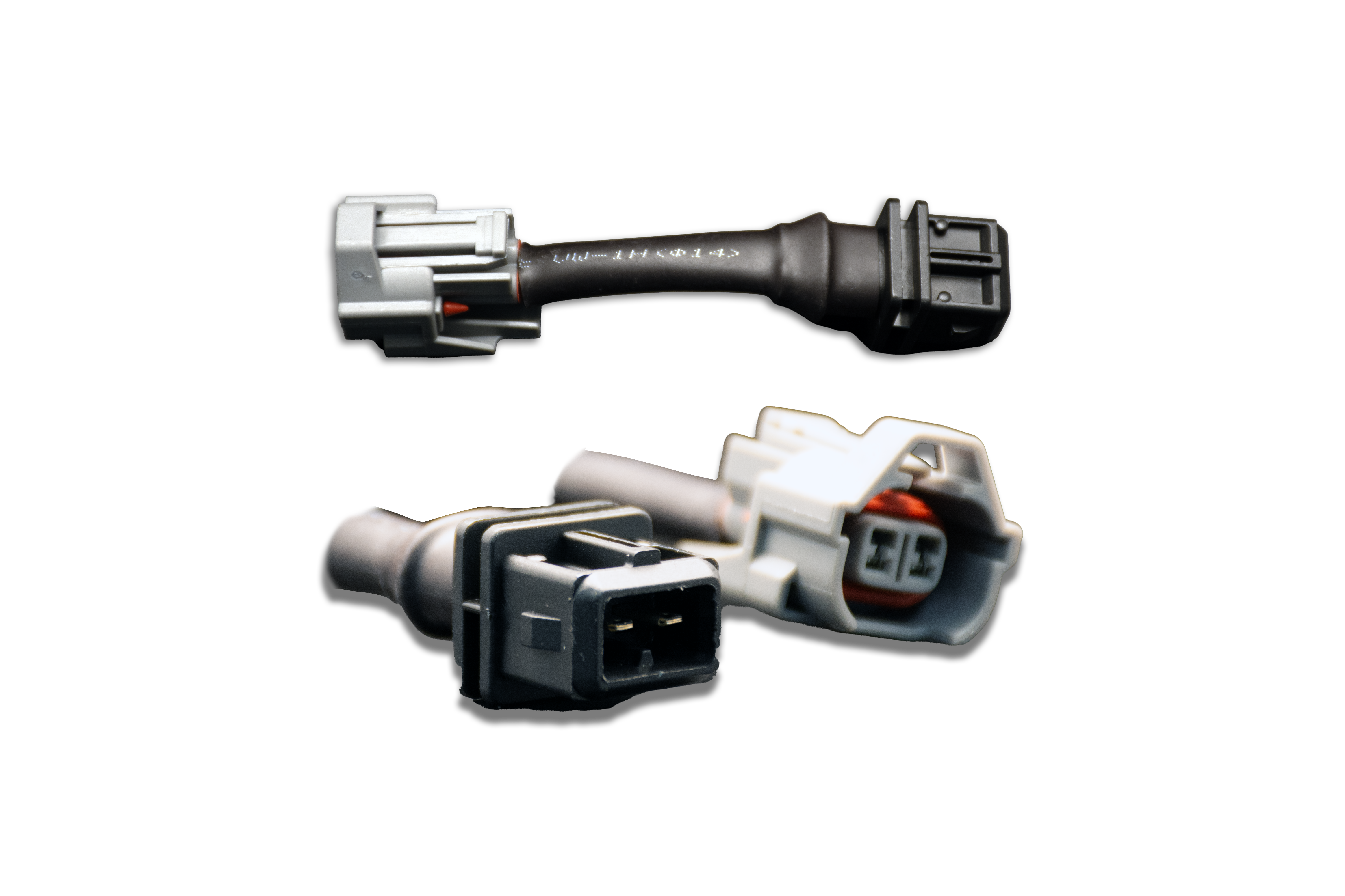 Set of 8 Denso (female) to Jetronic/EV1 Adapter (male) injector plug adaptors (padpdtoj8) official supplier product photo