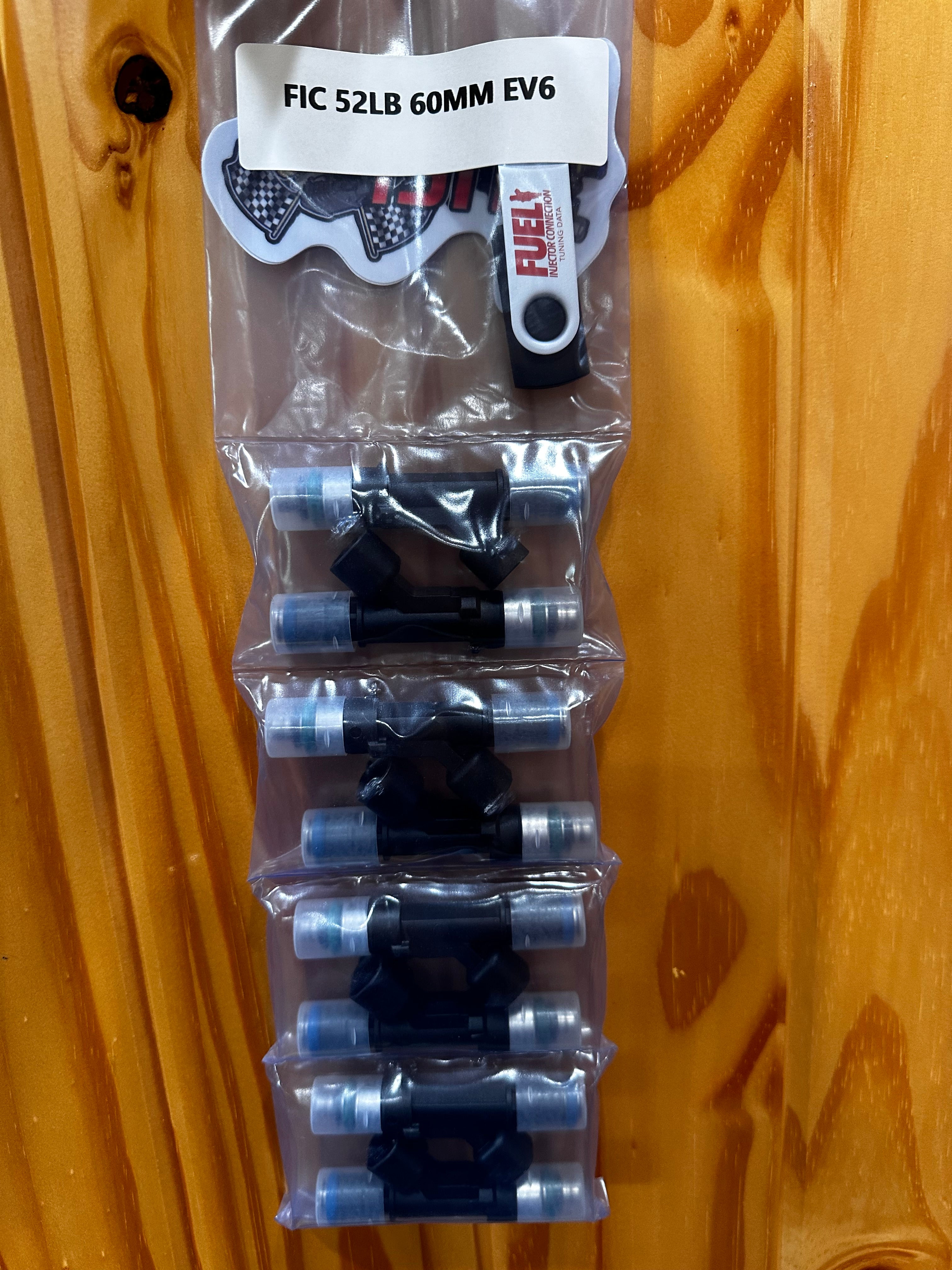 52LB 60MM EV6 NEW OVERSTOCK Fuel Injectors Set of 8 official supplier product photo
