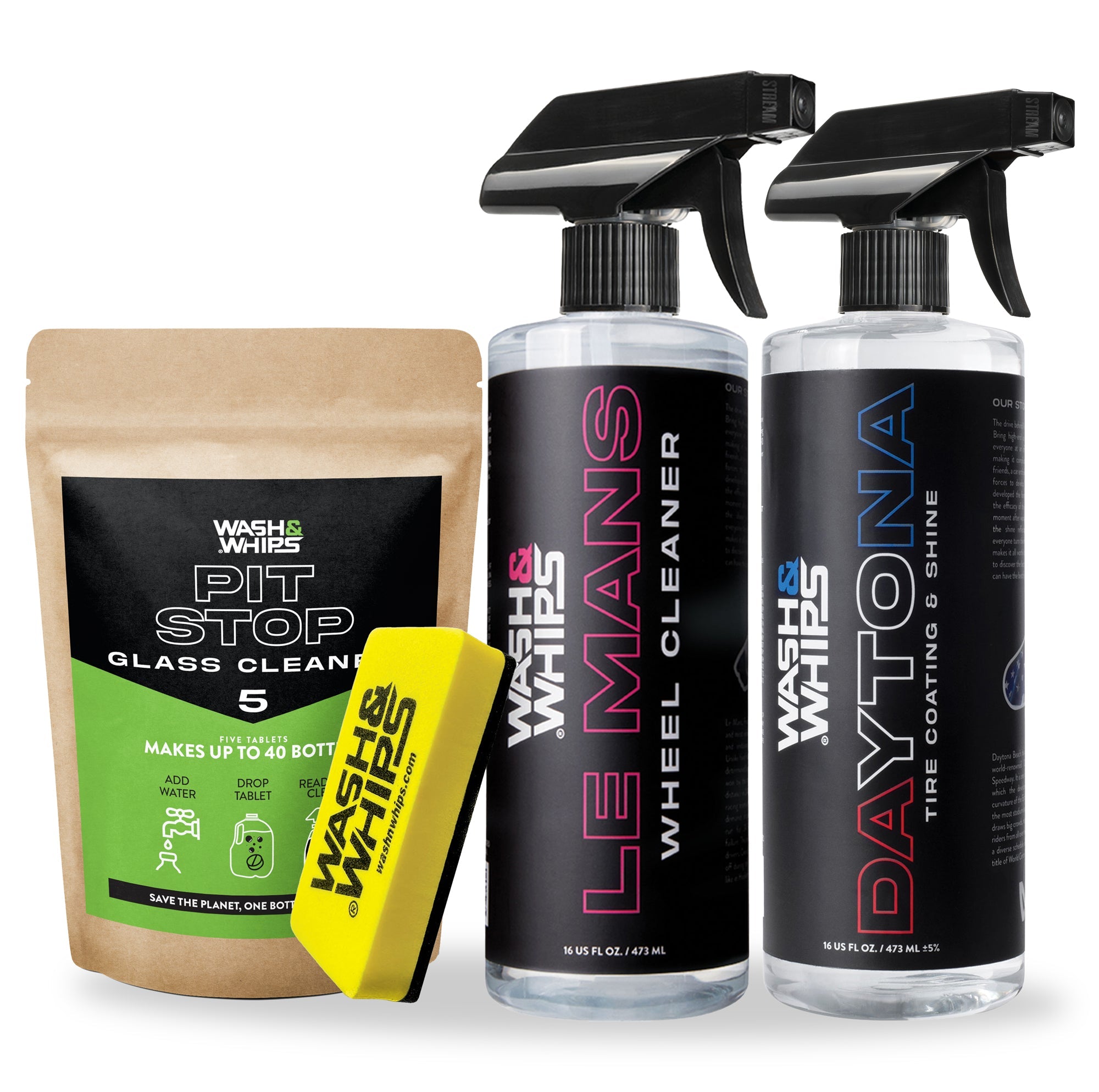 WASH&WHIPS Wheel & Tire Wash & Shine Kit - $48 Value official supplier product photo