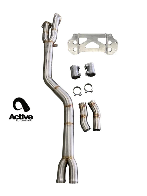 Active Autowerke G80/G82 M3/M4 Signature single mid-pipe with G-brace official supplier product photo