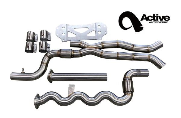 Active Autowerke G87 M2 Gen 2 Signature Equal Length mid-pipe (US Patent 11248511, UK and EU patent 3882441) official supplier product photo